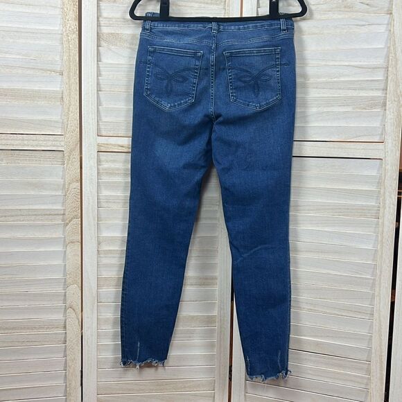 3/$25 Ted Baker London Catrina Distressed Hem Skinny Jeans 30 - Picture 7 of 13